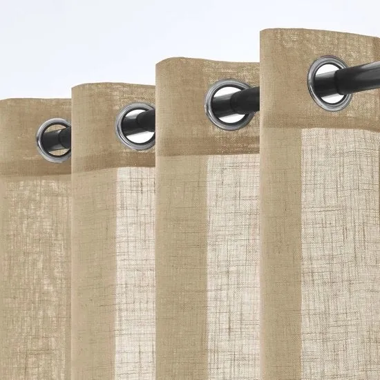 Tessuti per tende - Moderni e decorativi - 2 pezzi - Beige - 140 x 260 cm