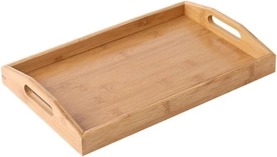 Tavolo di lavoro in bambù - multifunzionale e stile - 1 pezzo - 45 x 33 x 5 cm