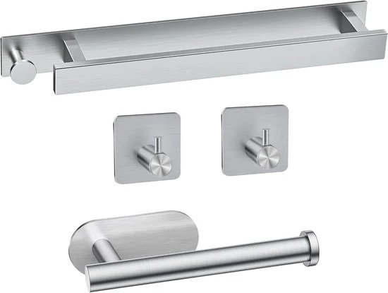 Set di asciugamani per bagno 4 pezzi - accessori da bagno - zaffiro - acciaio inossidabile