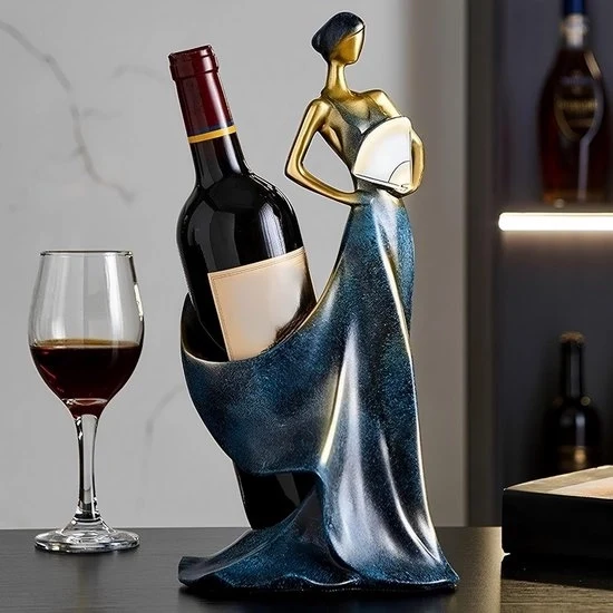 Scaffale Singolo per Vino - Decorativo per Contenitore e Tavolo - Legno - 1 pezzo