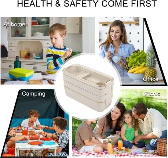 Borsa da Picnic a Cesti per Adulti e Bambini - 900 ml - Strutturata
