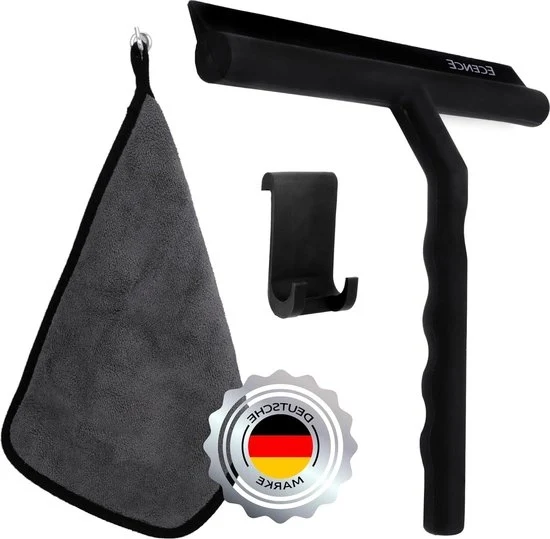 Hanger e microvelo in silicone nero 21cm con sistema di misurazione della metratura