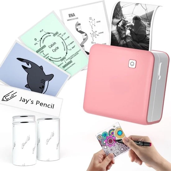 Stampante Mini - Kit di Avvio - Stampanti a Porta - Stampante Portatile - Stampante Mobili - Fotostampante