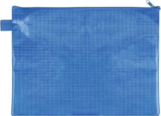 Portafoglio A4 - contenitore documenti - blu - materiale EVA