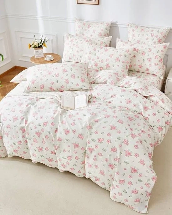 Set di lenzuola a due pezzi - 100% cotone - 135x200 cm - caldo e confortevole