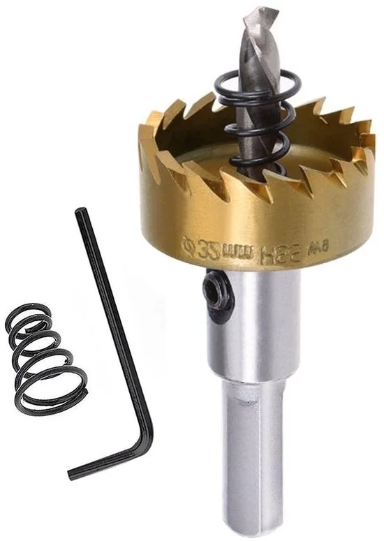 Apri-buco a alta velocità - 32 mm - sega a vite per metallo, legno, acciaio inossidabile, alluminio con chiave a vite (1 pezzo)