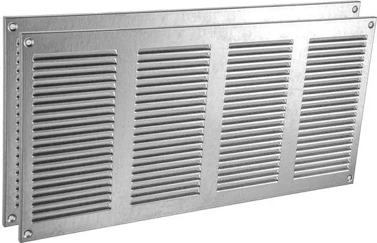 Reticolo metallico di ventilazione con protezione insetti - robusto e pratico - 2 pezzi