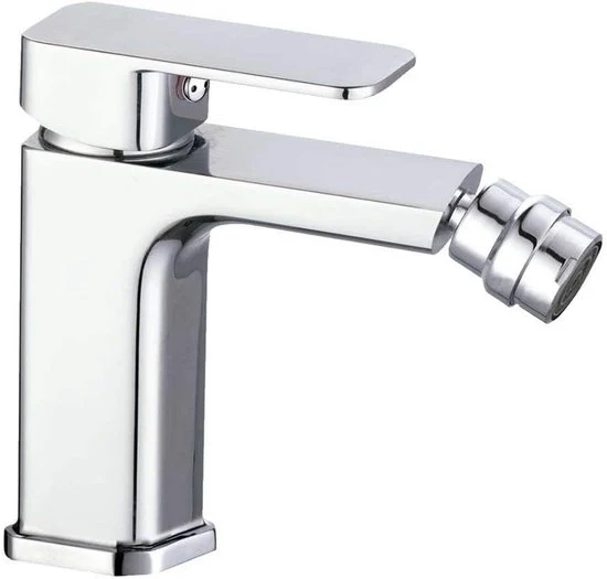 Bidet a muro quadrato - Per bagno di lusso - Cromo