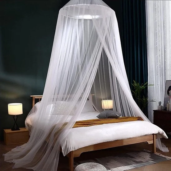 Zonnetent per letto unipersonale o bipersonale - Installazione facile - Rete per letto contro insetti - Protezione contro zanzare
