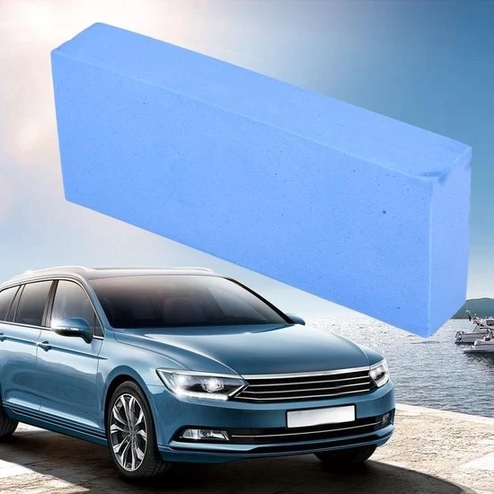 Kit di spugne auto-rinforzanti per pulizia - 3 pezzi - assorbenti per acqua - strumento per pulire senza graffi - blu