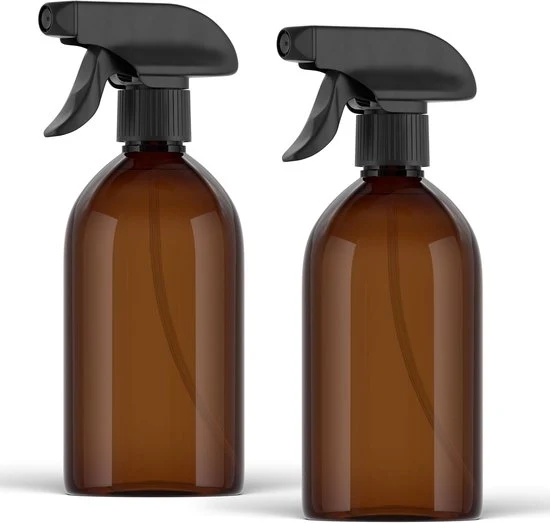 Spray per vetro per acqua e pulizia - Adatto per piante, capelli e uso domestico - 2 pezzi - 500ml