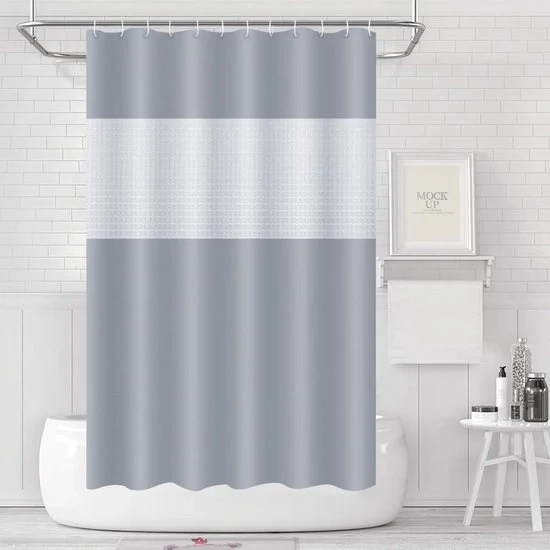 Doccia idropioggia antimuffa - impermeabile - 1 pezzo - grigio - 180 x 200 cm