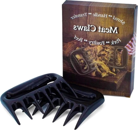 Impastatrici da carne set da 2 - accessori per barbecue - design teschio gotico - accessori per barbecue - per staccare la carne di maiale cotta al forno