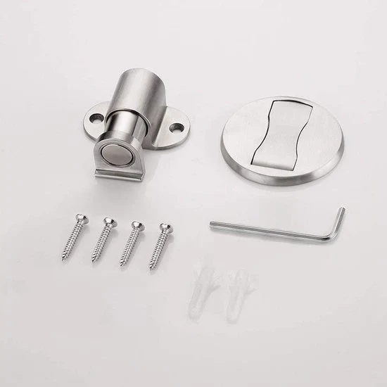 Stopper per porta magnetico da soffitto - 1 pezzo - Acciaio inossidabile