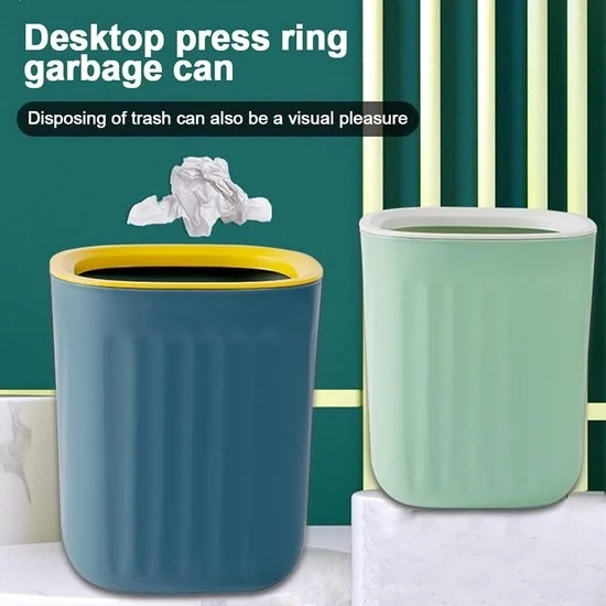 Mini cassetti di plastica per rifiuti - contenitore di spazzatura compattabile - 2 pezzi - 15 x 12,5 cm