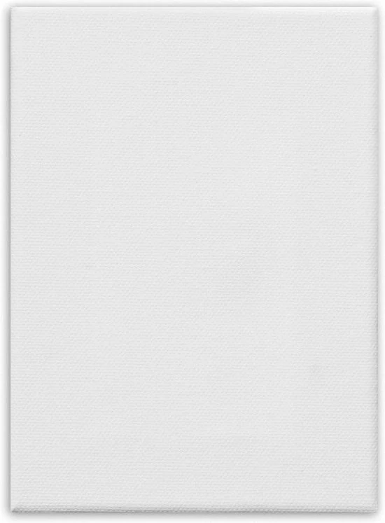 Tela da pittura 13x18cm 380gr/m2 100% cotone - extra resistente - con cornice di abete