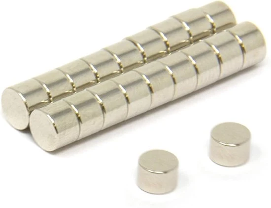 Magnetodi neodimio 6 mm di diametro - forte attrazione - 20 pezzi