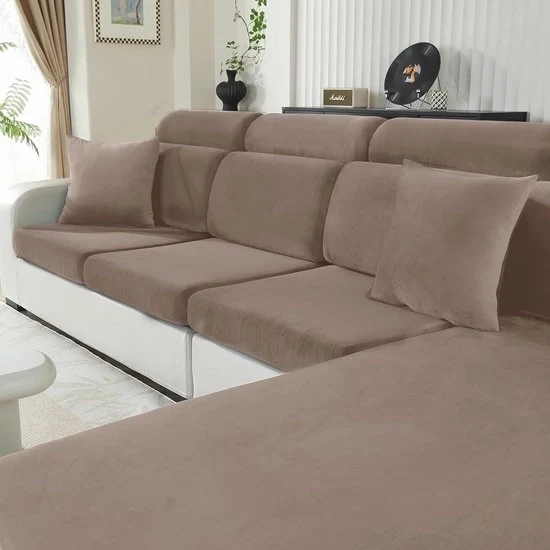 Cuscino per Divano in Felpa - Protezione e Comfort - Set da 2 - Diverse Colori - Materiali di Alta Qualità