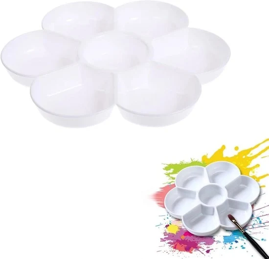 Palet Circolare per Mescolare la Vernice - Plastica - 17,8 cm