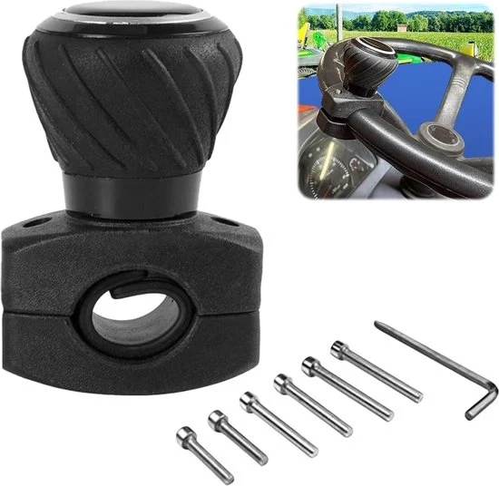 Manubrio di guida regolabile per disabili con giroscopio per auto trattori trattori agricoli barche forklift camion nero
