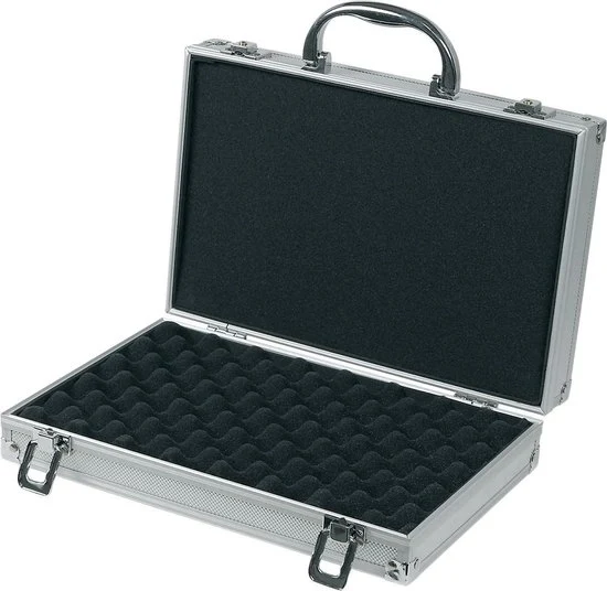 Cassa universale per strumenti di misura - cassetta robusta da trasporto - contenitore per strumenti - piastre di blocco - rivestimento schiuma - chiusura ermetica - protezione contro la polvere - 295 x 195 x 70 mm Cassa per strumenti