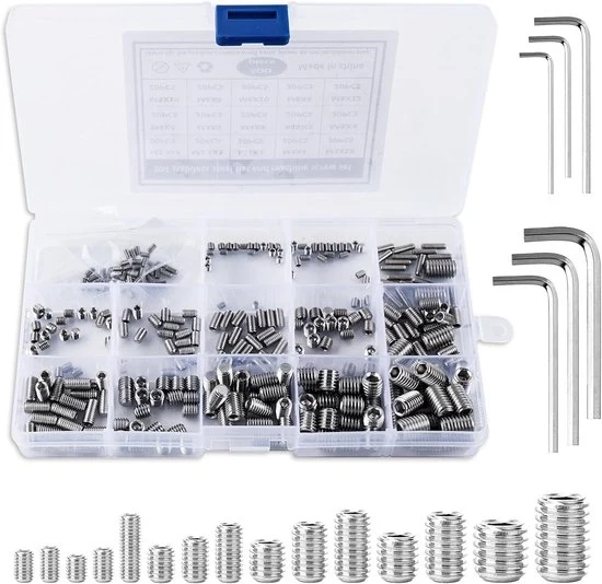Set di viti in acciaio inossidabile - 300 pezzi
