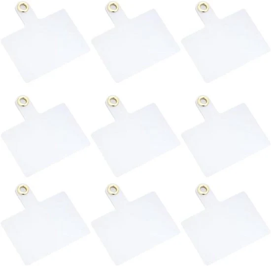 30 set di adattatori per lanyard per smartphone con patch metallica e anello universale per la maggior parte dei dispositivi mobili.