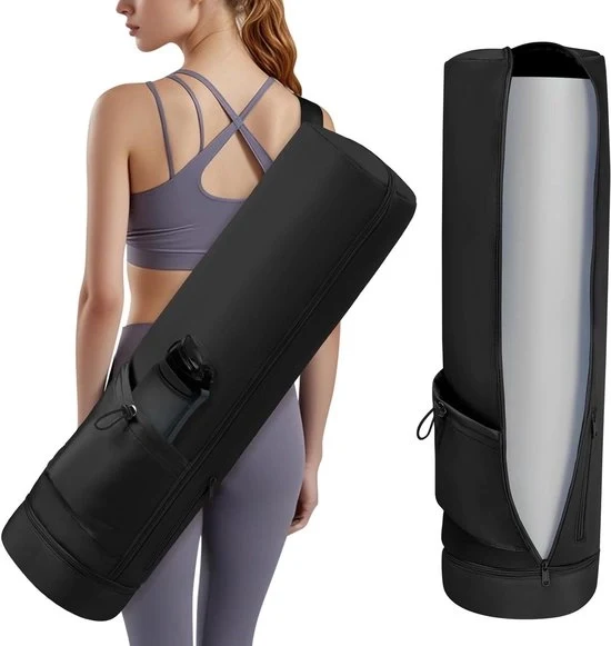 Porta yoga con tasche - impermeabile e regolabile - adatto per donne e uomini