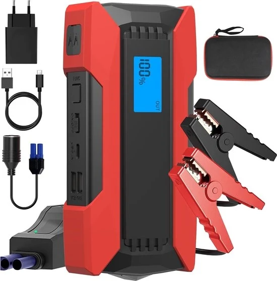 Avviatore di emergenza per auto - anche per diesel - 1500A - 12V - porta di ricarica USB - 3 modalità LED - avviatori di emergenza - aiuto di avvio - avviatore di emergenza per diesel
