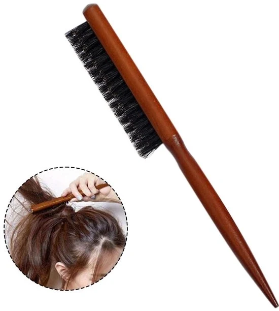 Spazzola per capelli con setole di maiale selvatico - ideale per capelli ricci e danneggiati