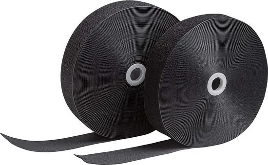 Strisce di Velcro Extra Resistenti 25 m x 50 mm per Sartoria - Ideali per la Decorazione di Casa e Abbigliamento