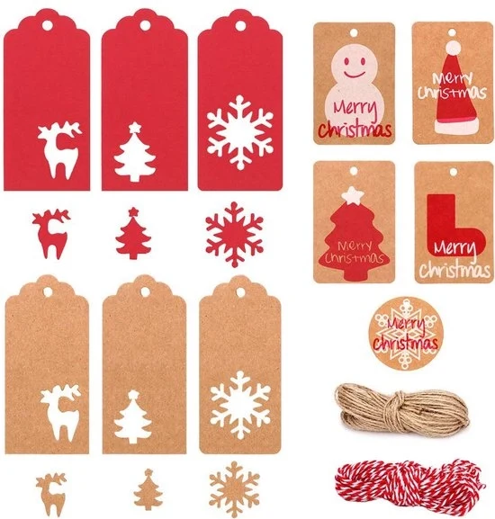 Set di biglietti di Natale - 220 pezzi - diversi modelli - carta
