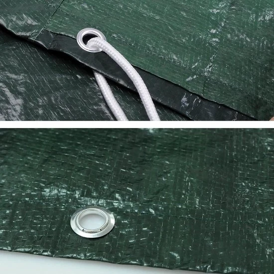 Ombrello da giardino impermeabile con protezione contro le intemperie, dimensioni 135-165x125x90cm, colore verde.