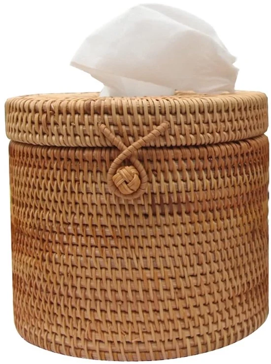 Tessuto per tessuto - decorazione di stile per la casa - 1 pezzo - materiale naturale - 5,9 Dia x 5,1 H