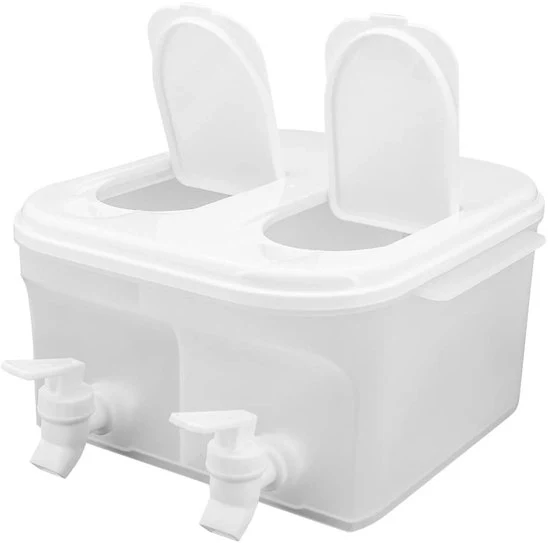 Frigo a 5L con dispensatore d'acqua, impermeabile, con rubinetto, grande capacità, frigorifero con rubinetto, con acqua potabile, riempibile, per la preparazione di tè e succhi.