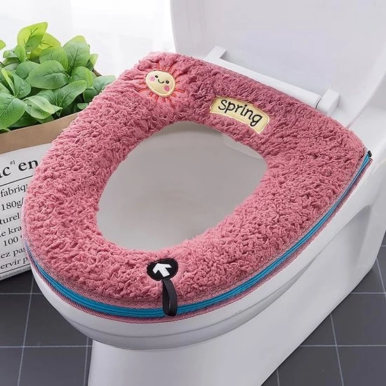 Set di cuscinetti per toilette morbidi - Caldo e comodo - Set da 2 pezzi