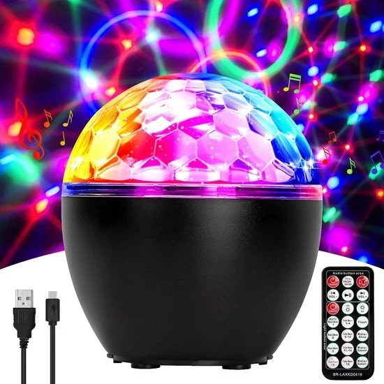 Disco Lampada per Feste - Laser Disco - LED Disco - Multifunzionale - Bambini e Adulti