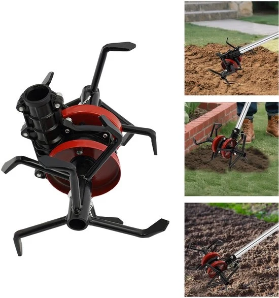 Cultivatore per giardino - 6 lame - per motocultore - per taglio erba - per estirpazione erbacce