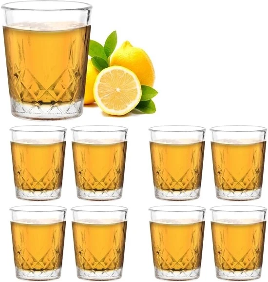 Set di bicchieri da shot 55ml - per bevande forti - 8 pezzi