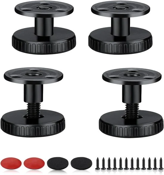 27-40 mm in altezza regolabile a terra - 4 pezzi con gomma antiscivolo e accessori di montaggio