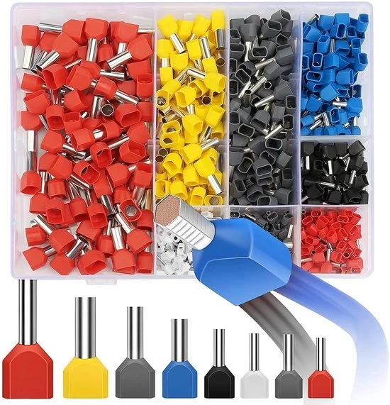 Set di uncini per avvitarci - assortimento per connessione filo - 750 pezzi