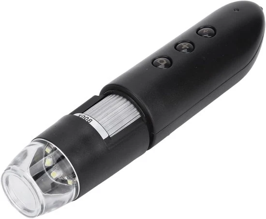 Detector di Capelli con Luce LED 800X con Camera 2MP Portatile per Analisi di Crescita Capellare e Diagnosi di Problemi di Capelli.