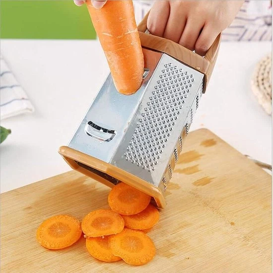 Raspante quadrata per verdure in acciaio inossidabile - raspa fine e grossa - raspante multifunzionale per cucina