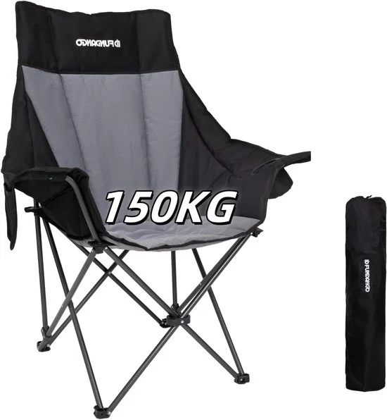 Sedia da Campeggio Ripiegabile - Comoda e Solida - Adatta per l'Outdoor