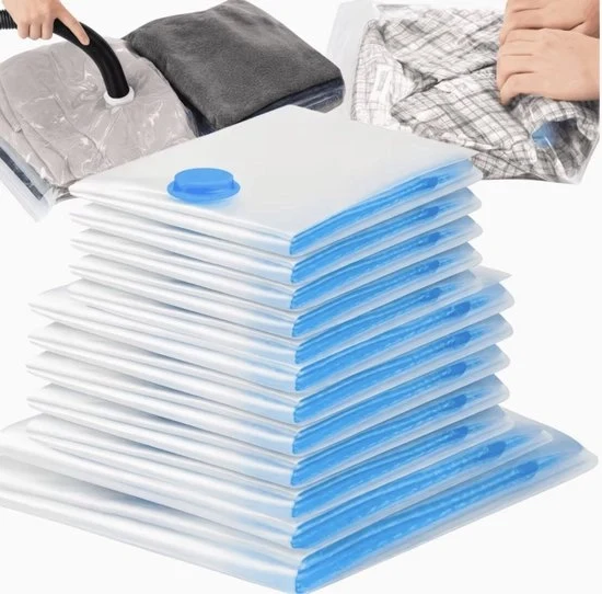 Set di Sacchi a Velo per Vacuo - Sacchi per Conservazione Abiti e Camicie con 4 Dimensioni (S/M/L/XL) - Sacchi a Velo Spaziali per Vacuo
