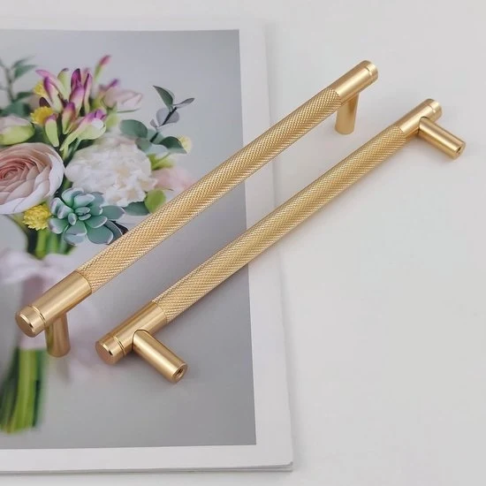 Punte di chiusura in oro moderno - Adatto per cucina e mobili - 10 pezzi