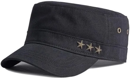 Cappello da Baseball Uomo - Nero - Cotone - 56/60 cm