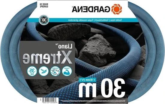 Serpente per giardino robusto - 30 m - in tessuto di cotone - resistente all'usura