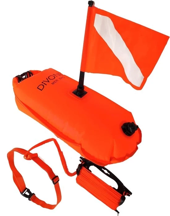 Tas acquatica 28L con flottatore per nuotatori e segnalatore di soccorso - multifunzionale e pratica - 3 in 1