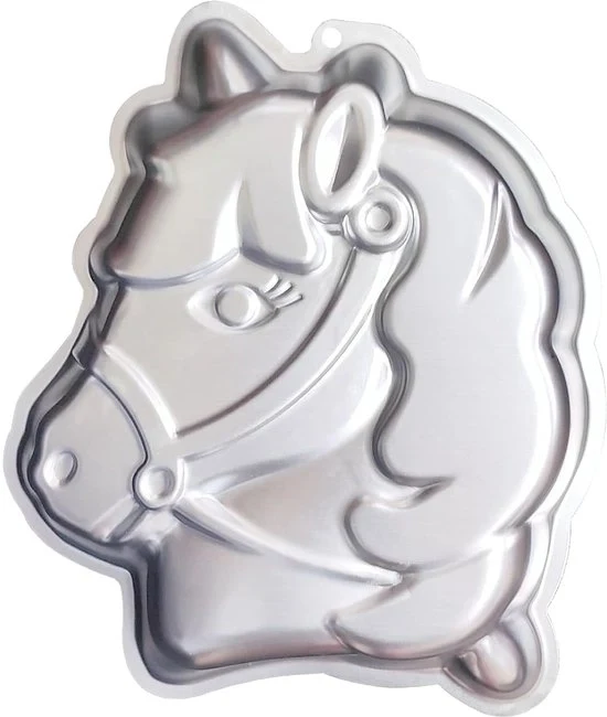 Forma di Torta Cavallo Unicorno - 3D - Forma di Torta - Alluminio - Per Bambini